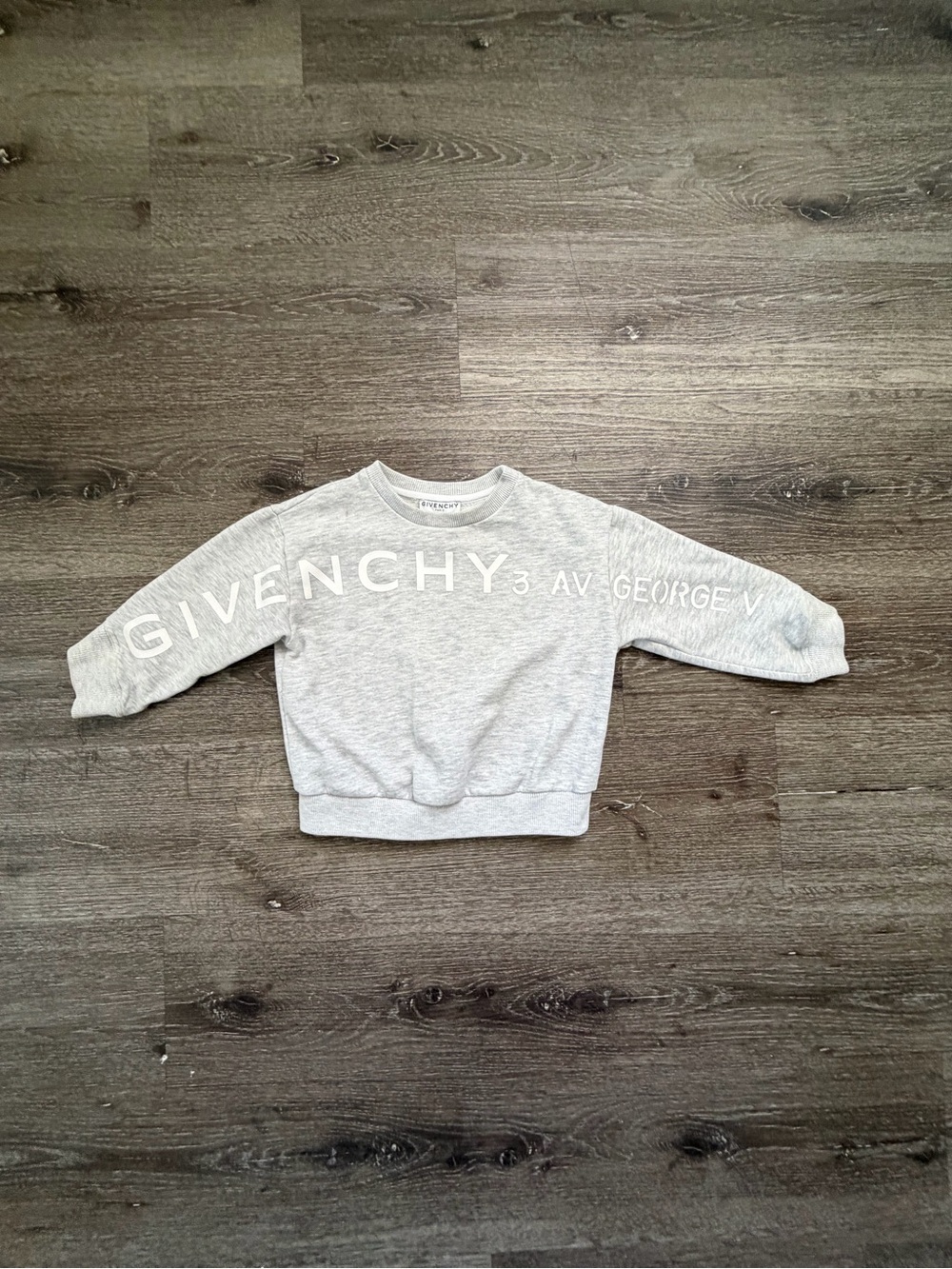 Givenchy Kids Light Grey Logo Crewneck Sweatshirt